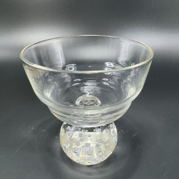 Carl Erickson Set2 Clear Controlled Bubble Glasses Stemware BarWare Goblets Cups - Picture 2 of 11